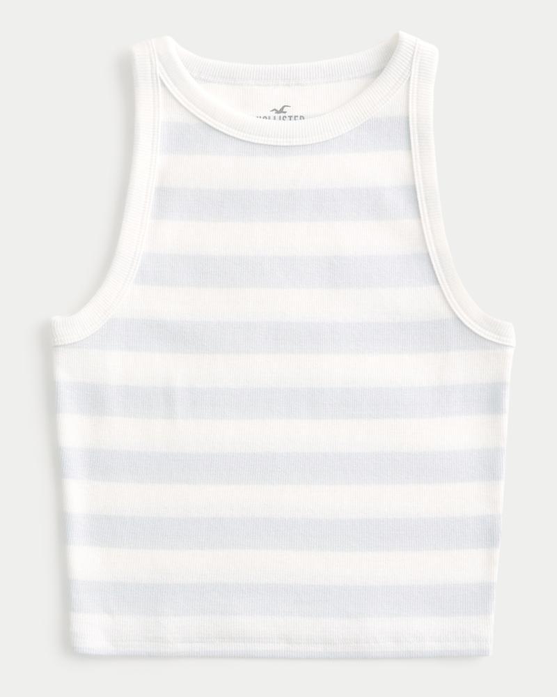 Ribbed High-Neck Tank Product Image