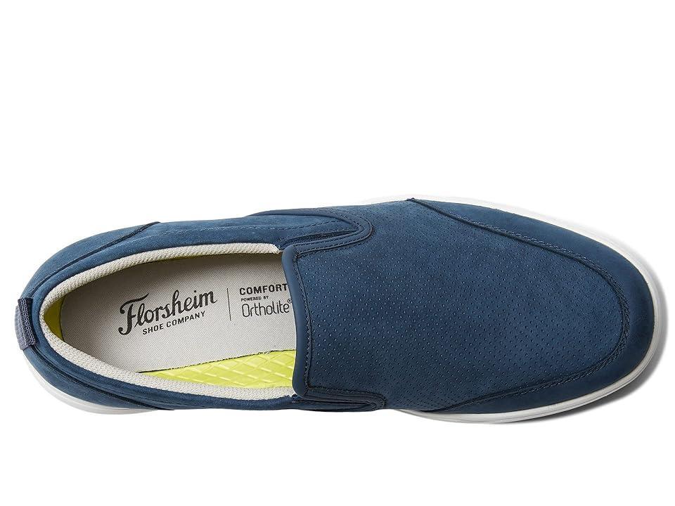 Florsheim Heist Moc Toe Slip-On Sneaker (Navy Nubuck) Men's Shoes Product Image