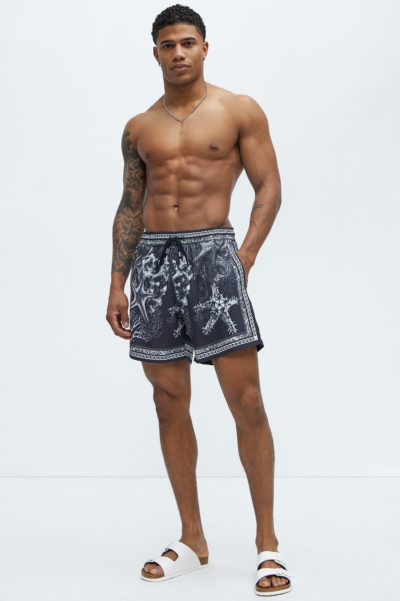 Miami Terrace Swim Mid Trunk - Black/combo Product Image