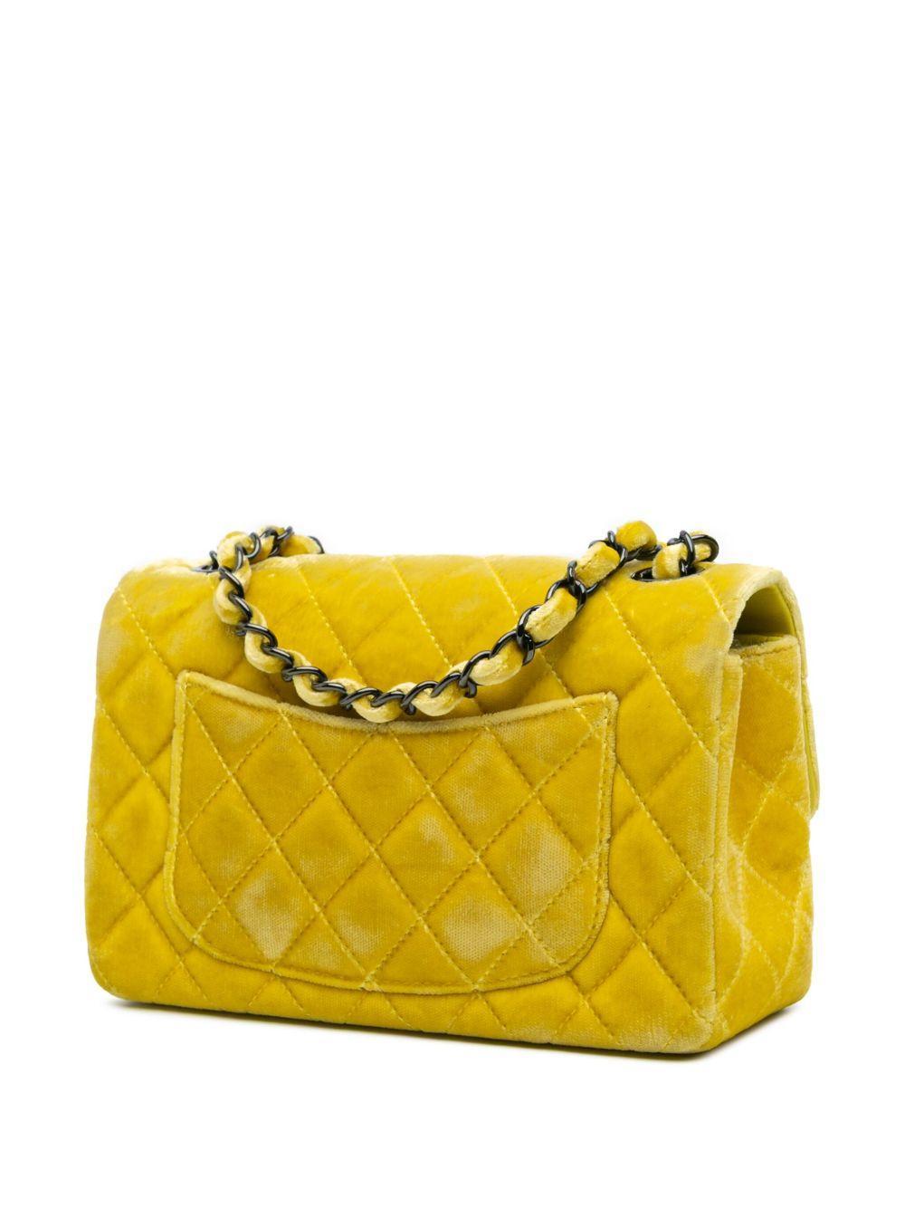 2014-2015 Mini Rectangular Classic Velvet Single Flap crossbody bag Product Image