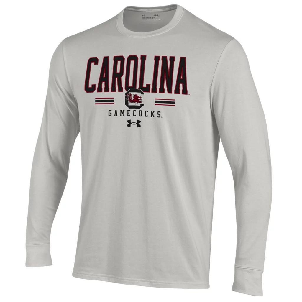 Men's UA Performance Cotton Collegiate Long Sleeve Product Image