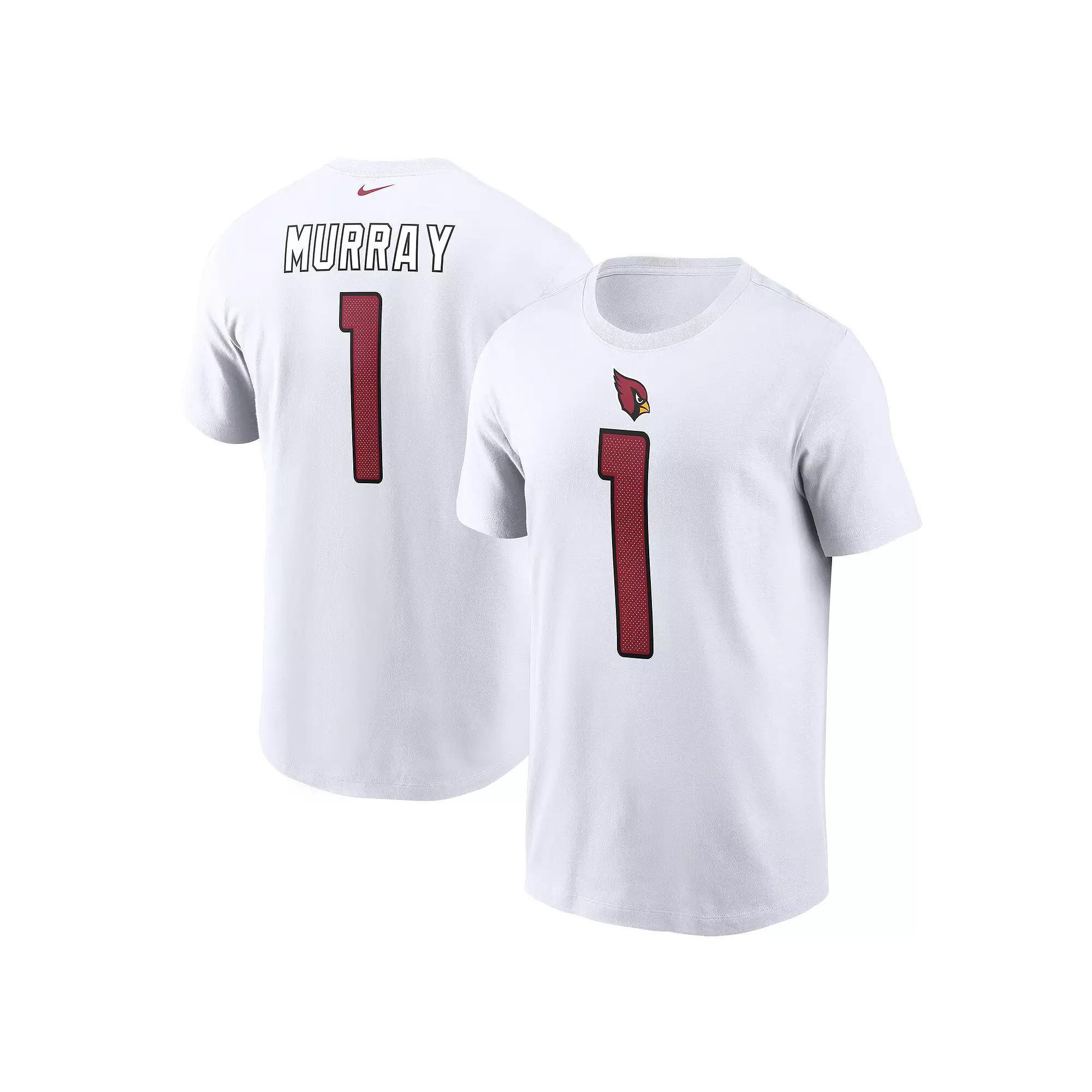 Men's Nike Kyler Murray White Arizona Cardinals Name & Number T-Shirt, Size: Medium Product Image