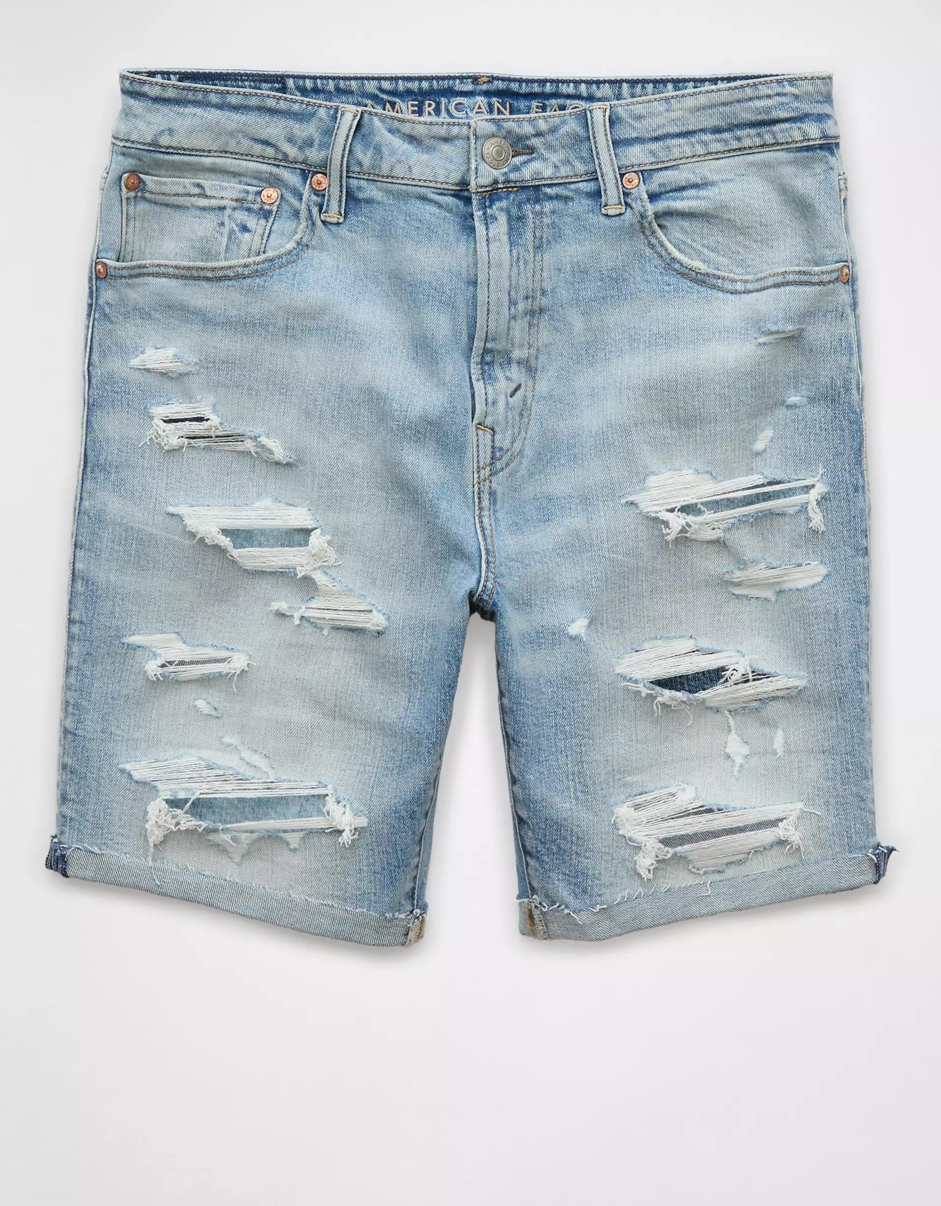 AE 9" EasyFlex Patched Denim Short Product Image