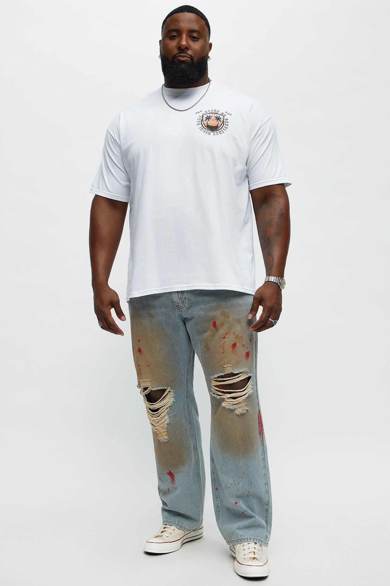 South Beach Members Only Short Sleeve Tee - White Product Image