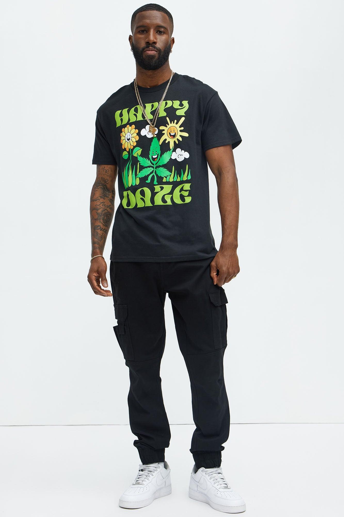 Happy Daze Always Short Sleeve Tee - Black Product Image