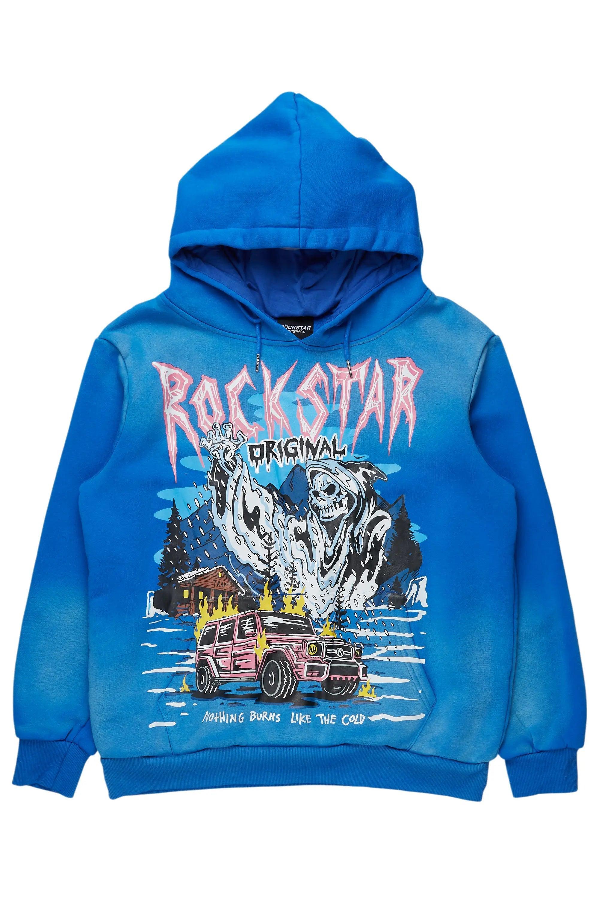 Mercy Wagon Royal Blue Oversized Hoodie Female Product Image