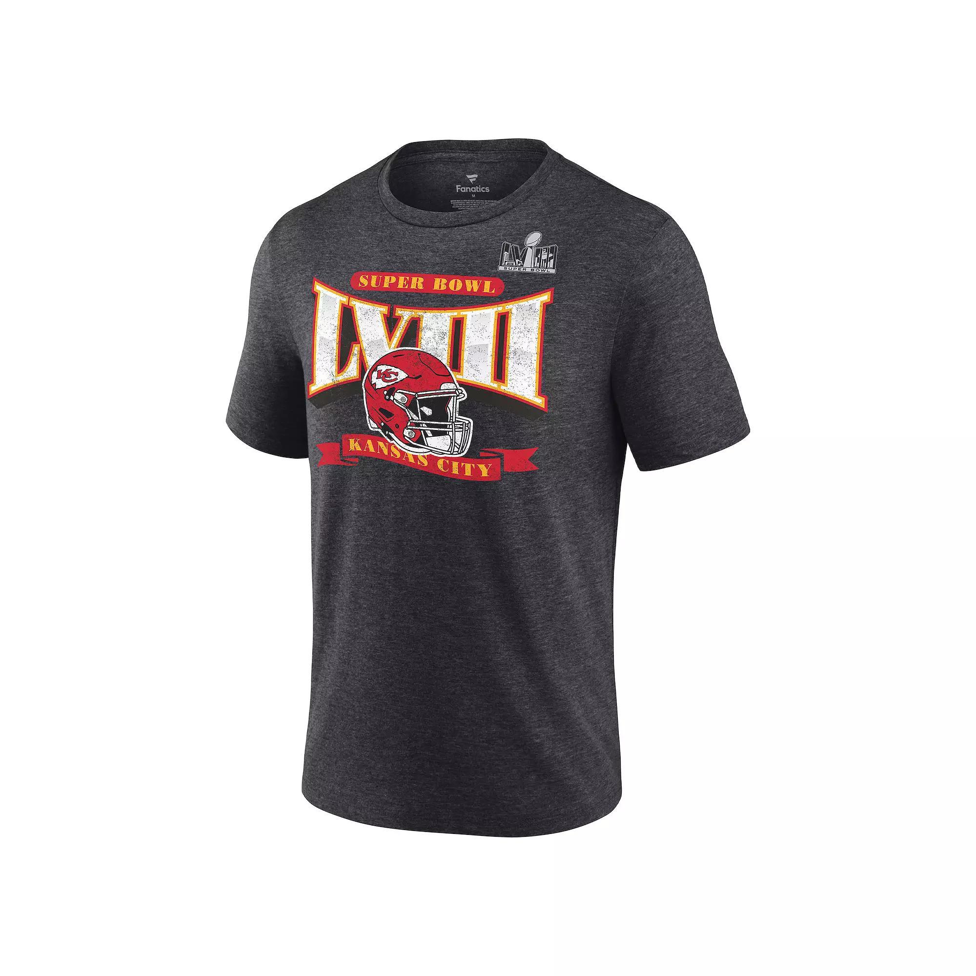 Men's Nike San Francisco 49ers NFL 2023 Super Bowl Bound Triblend Tee, Size: Small, Gray Product Image