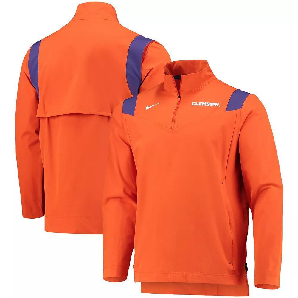 Men's Nike Orange Clemson Tigers 2021 Team Coach Quarter-Zip Jacket, Size: Small Product Image