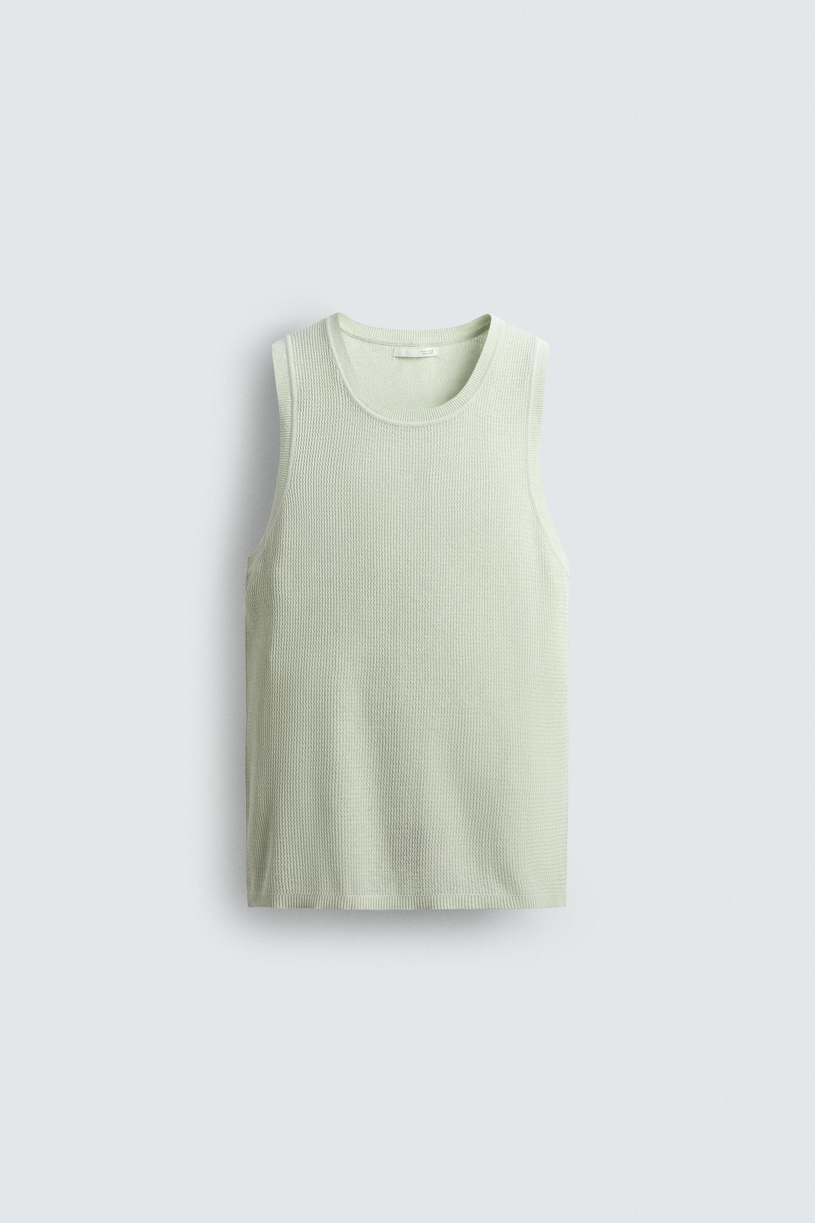 TEXTURED KNIT TANK TOP Product Image