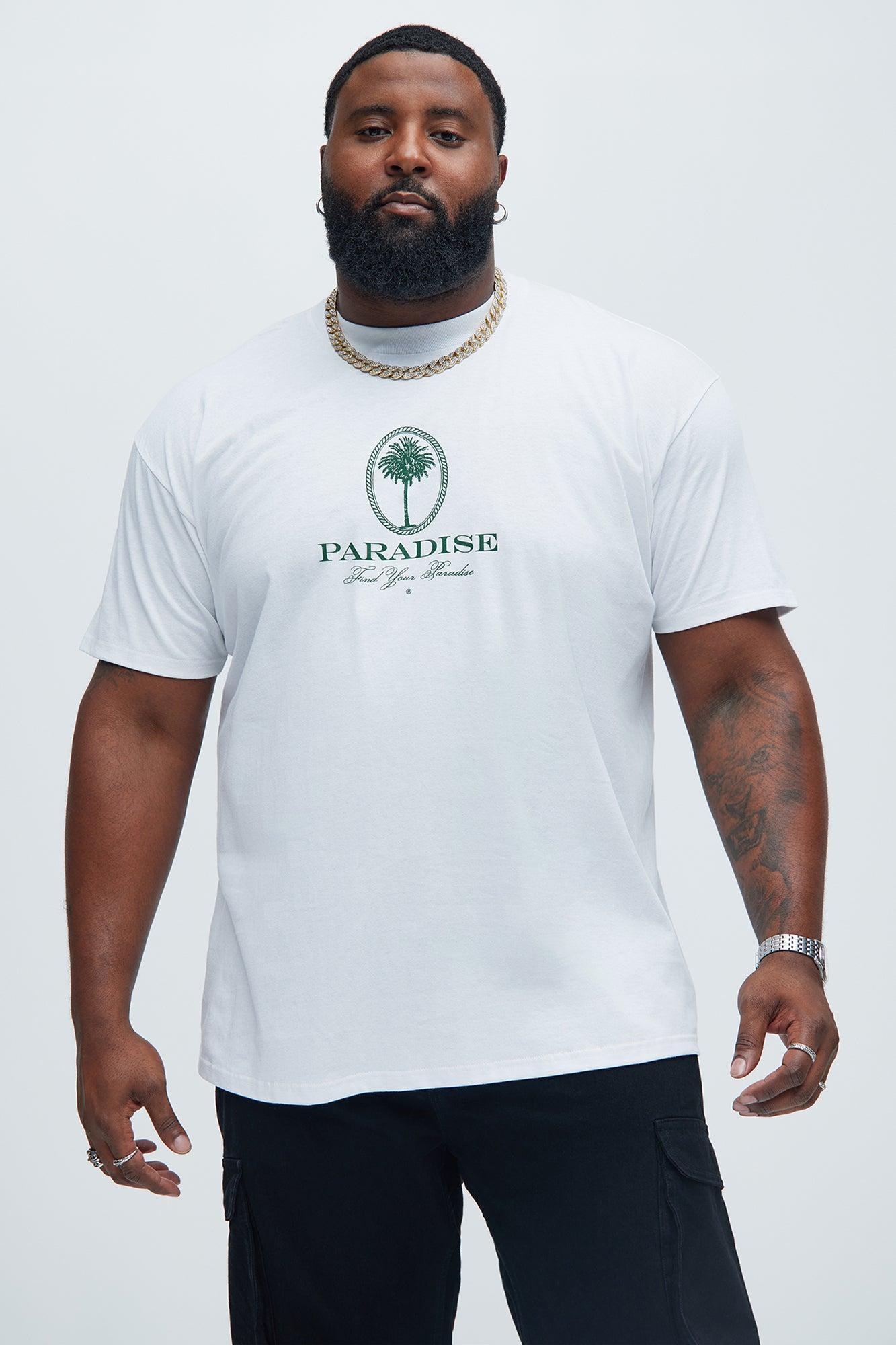 Find Your Paradise Short Sleeve Tee - White Product Image