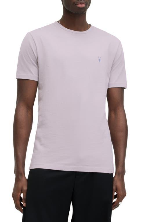 AllSaints Brace Contrast Short Sleeve Crew (Sea Clay ) Men's Clothing Product Image