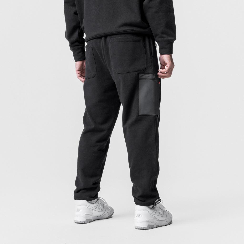 0736. Tech-Terry™ Cinch Cargo Jogger - Black Product Image