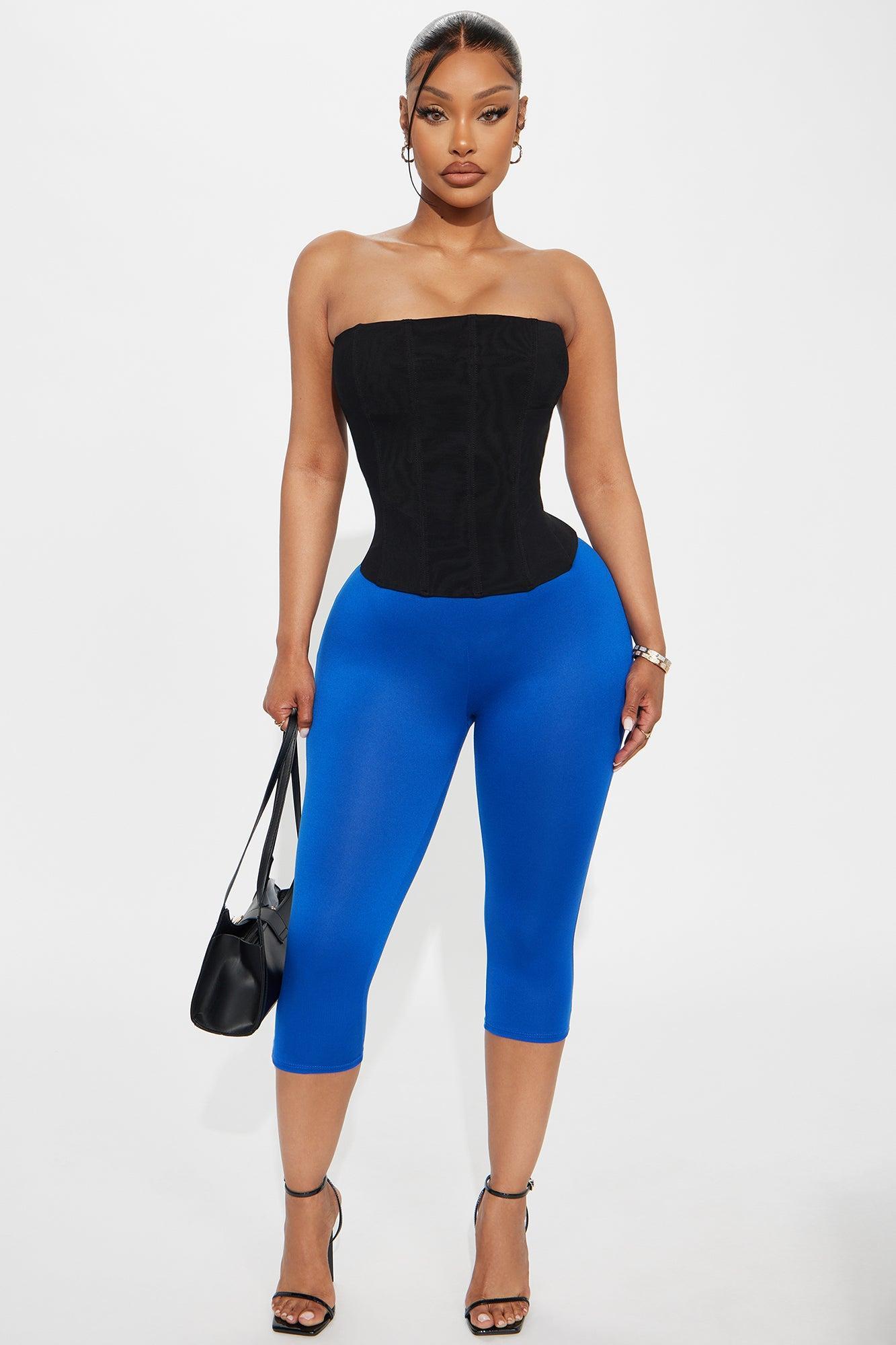 Power Mesh Corset Top - Black Female Product Image