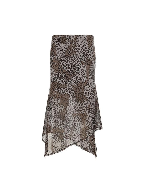 Irregular Split Mesh Maxi Skirt Product Image