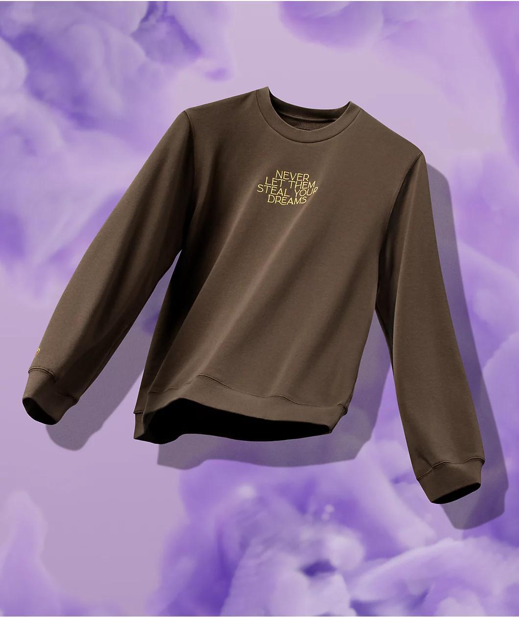 Converse x Wonka Brown Crewneck Sweatshirt Product Image