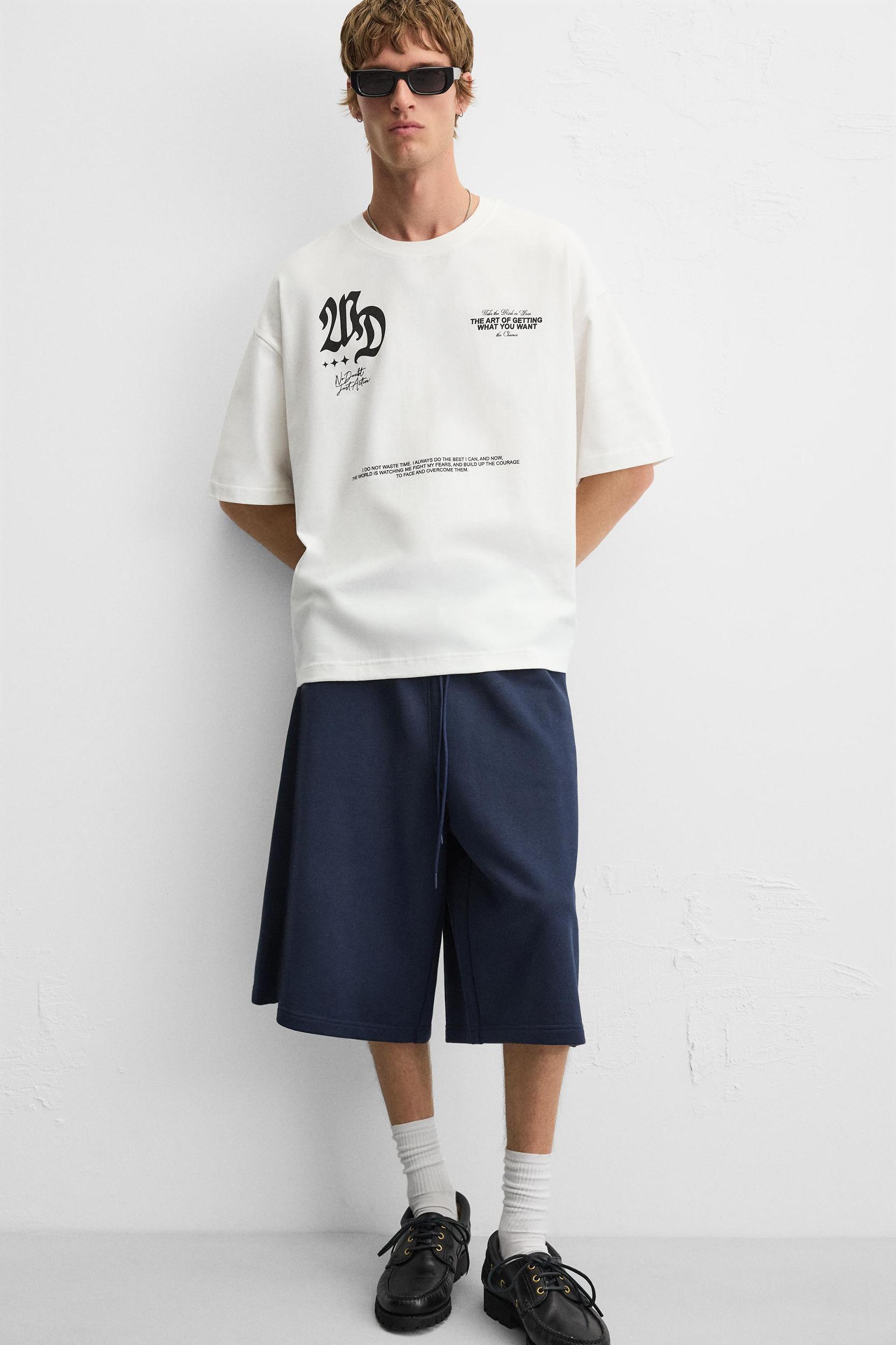 PRINTED TEXT T-SHIRT Product Image