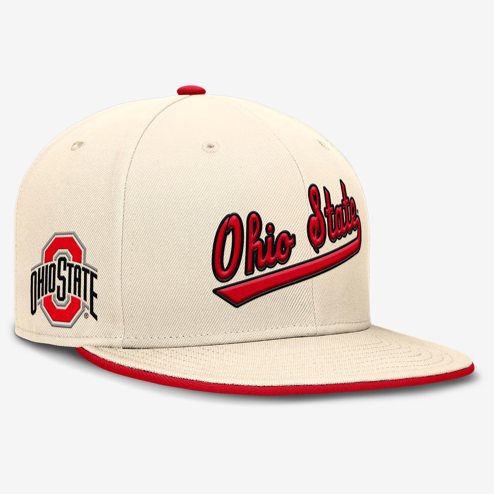 Ohio State Buckeyes Primetime True Men's Nike Dri-FIT College Fitted Hat Product Image