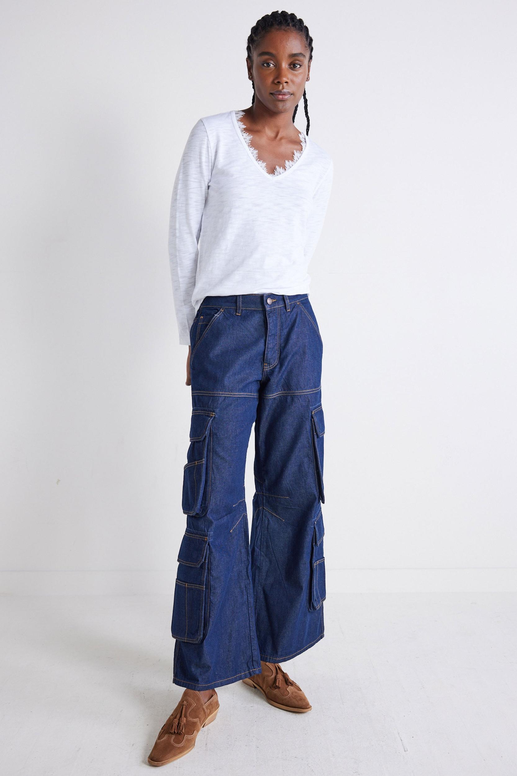 Out from Under Lace Trim Long Sleeve Product Image