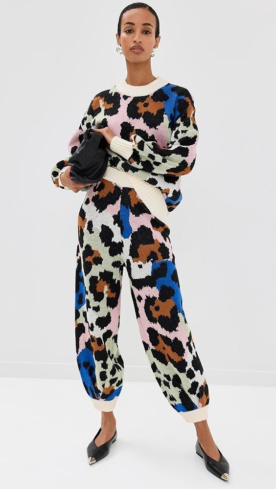 FARM Rio Colorful Leopards Knit Pants | Shopbop Product Image