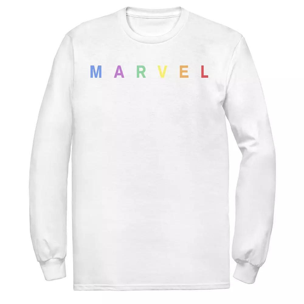 Men's Marvel Rainbow Logo Graphic Tee,  Product Image