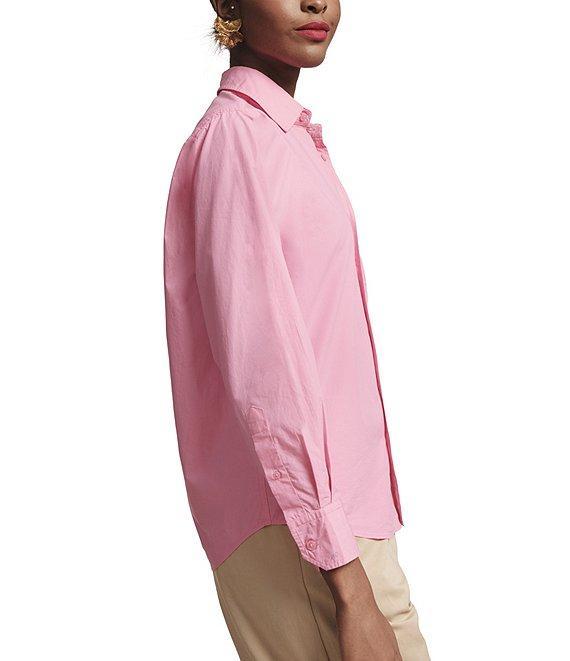 FRANCES VALENTINE Perfect Button Down Poplin Top Product Image