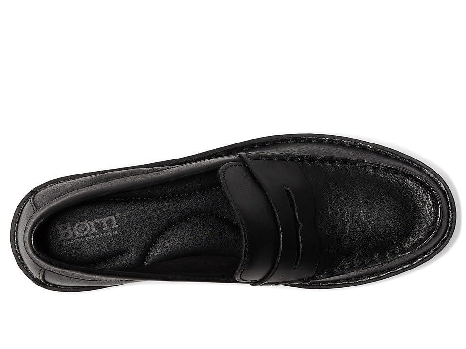 Born Carrera Leather Lug Sole Platform Penny Loafers Product Image