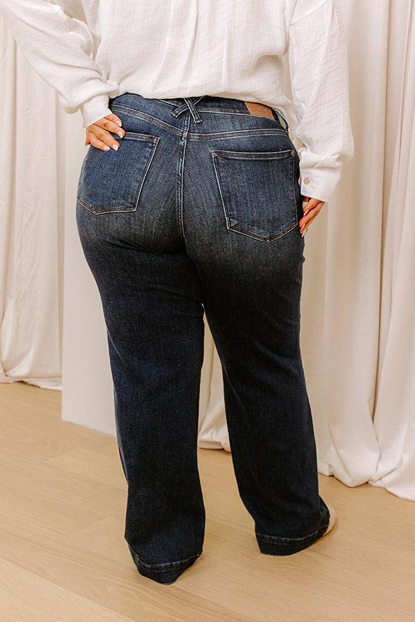 JUDY BLUE Alana High Waist Wide Leg Jean Curves Product Image