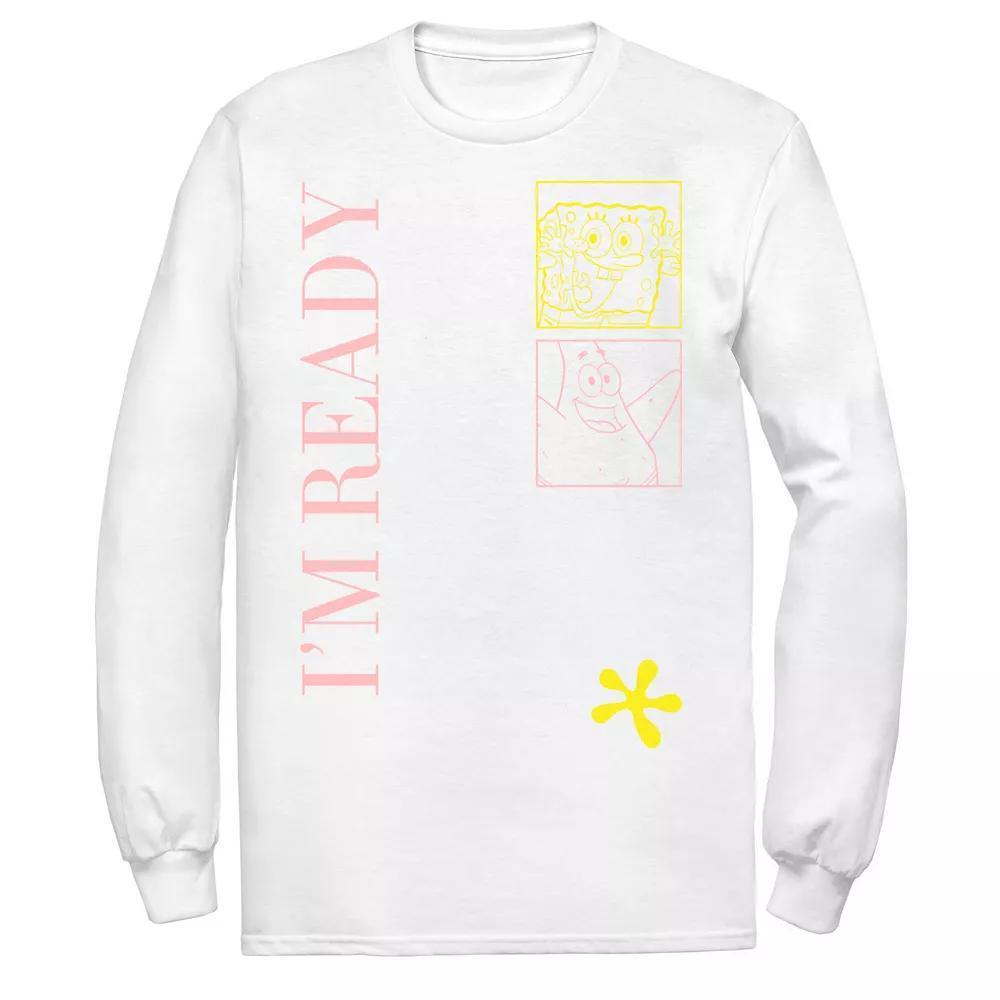 Men's Nickelodeon SpongeBob SquarePants I'm Ready Outlines Tee,  Product Image