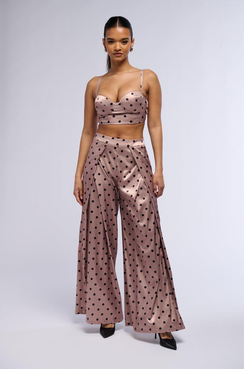 LORRAINE POLKA DOT WIDE LEG TROUSER Product Image