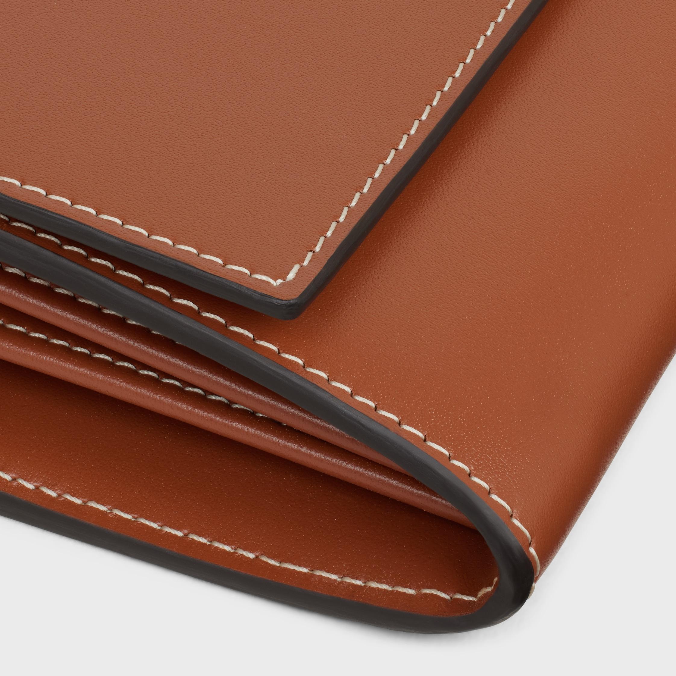 LARGE WALLET 16 IN SATINATED CALFSKIN Product Image