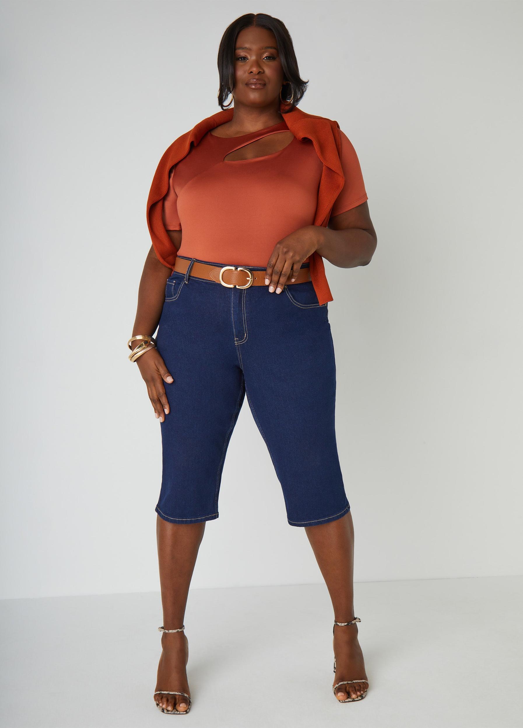 Cutout Stretch Knit Top Product Image