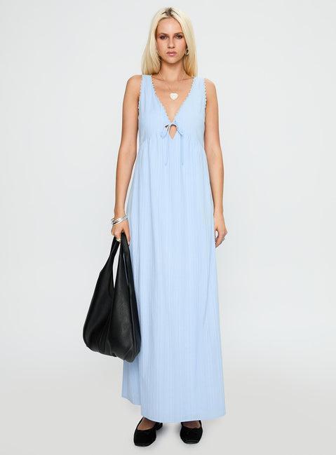 Elyza Maxi Dress Blue Product Image