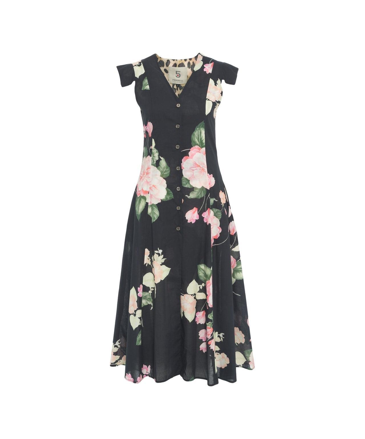 Maxi dress with floral print Product Image