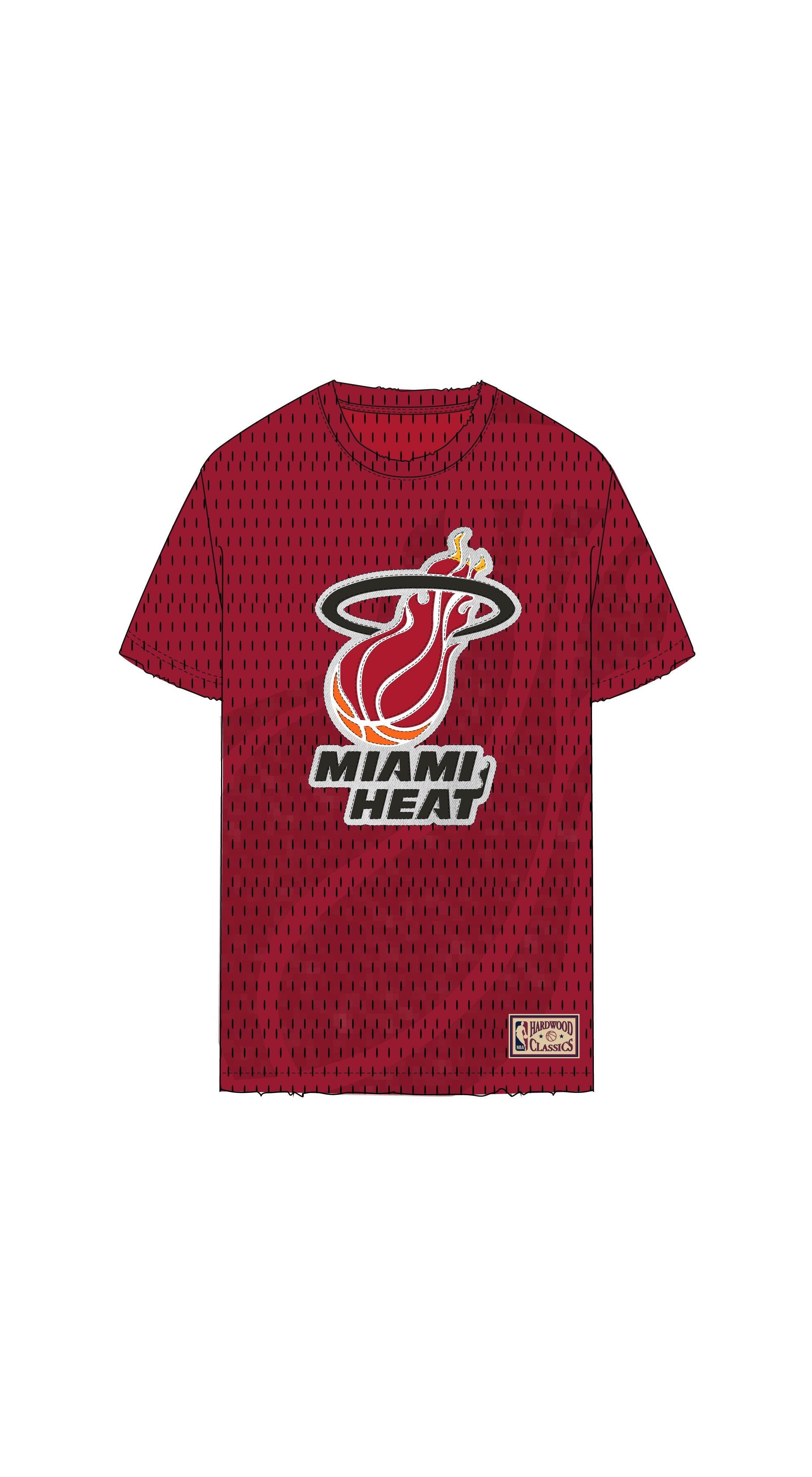 Miami Heat Mesh Tee Male Product Image