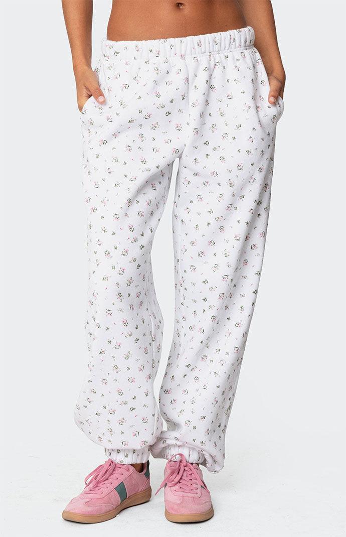 Edikted Women's Bouquet Oversized Sweatpants Product Image