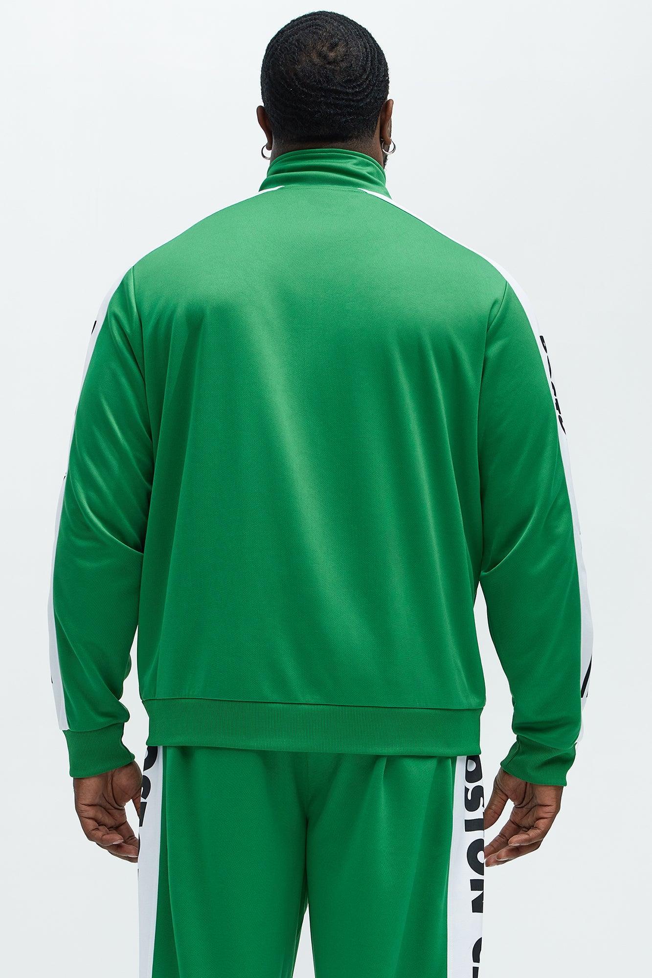 Celtics Stand By Track Jacket - Kelly Green Male Product Image