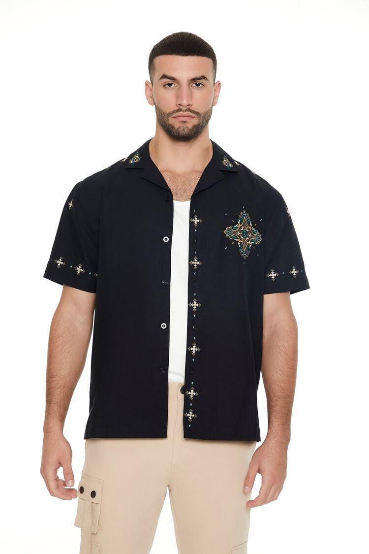 Geo Embroidered Shirt | Forever 21 Product Image