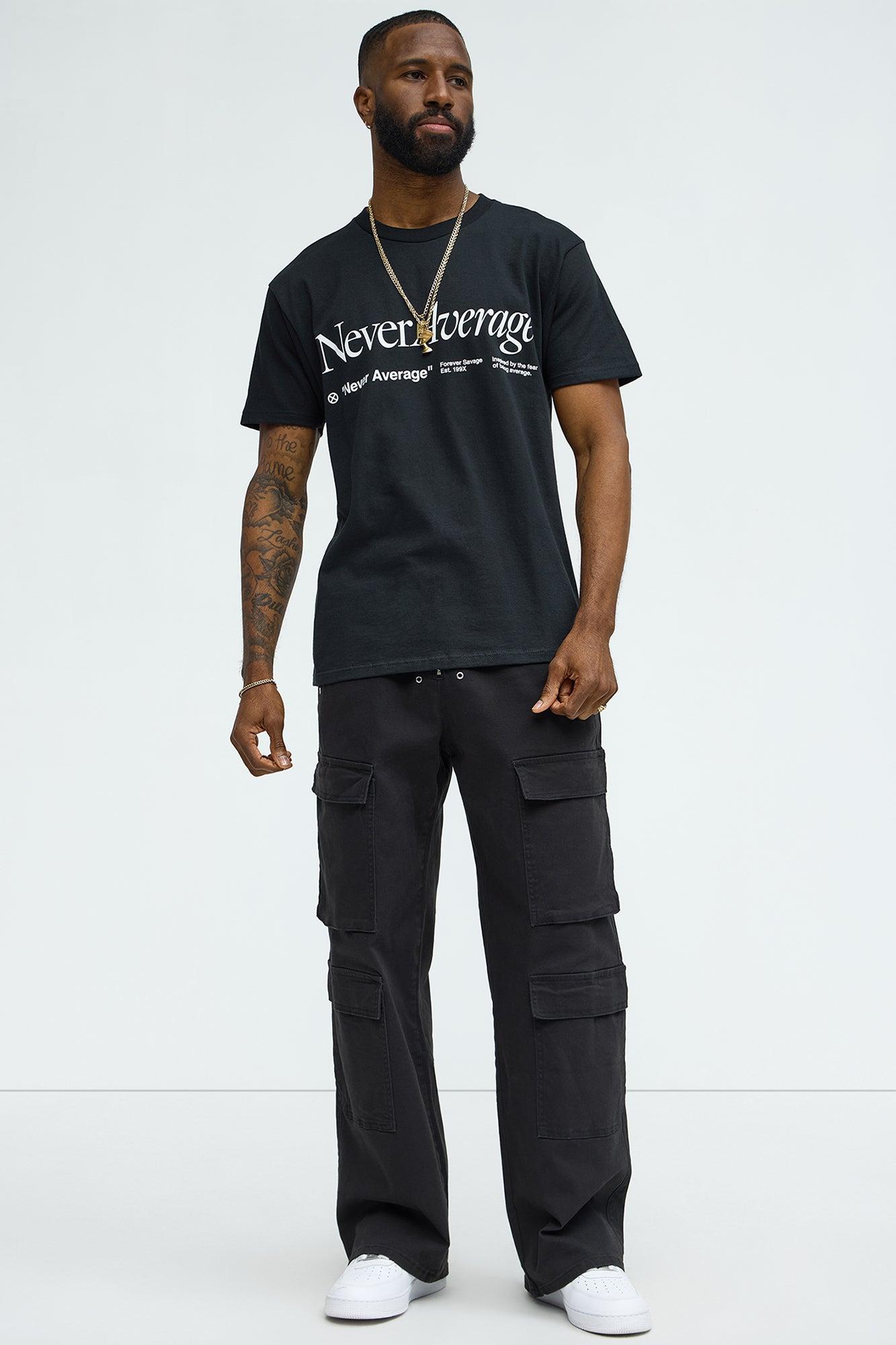 Never Average Short Sleeve Tee - Black Product Image