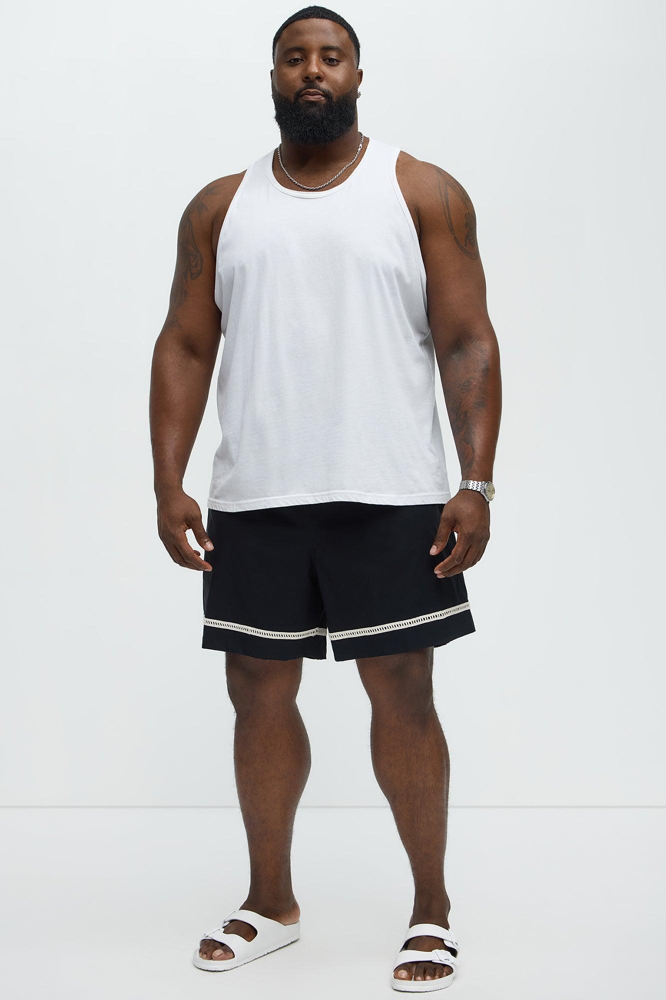 Coastal Applique Swim Classic Trunk - Black Male Product Image