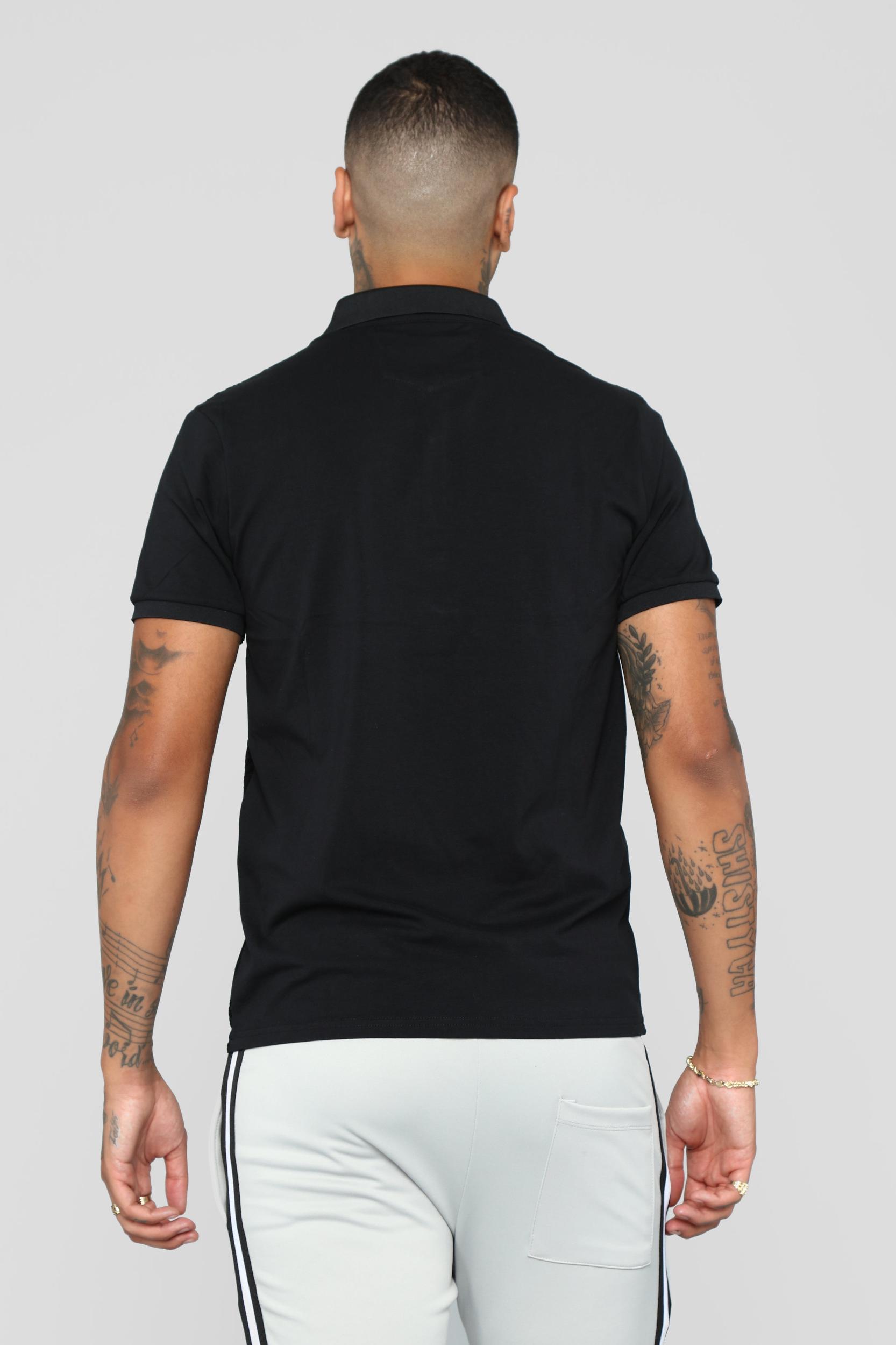 Breezy Short Sleeve Polo - Black Product Image