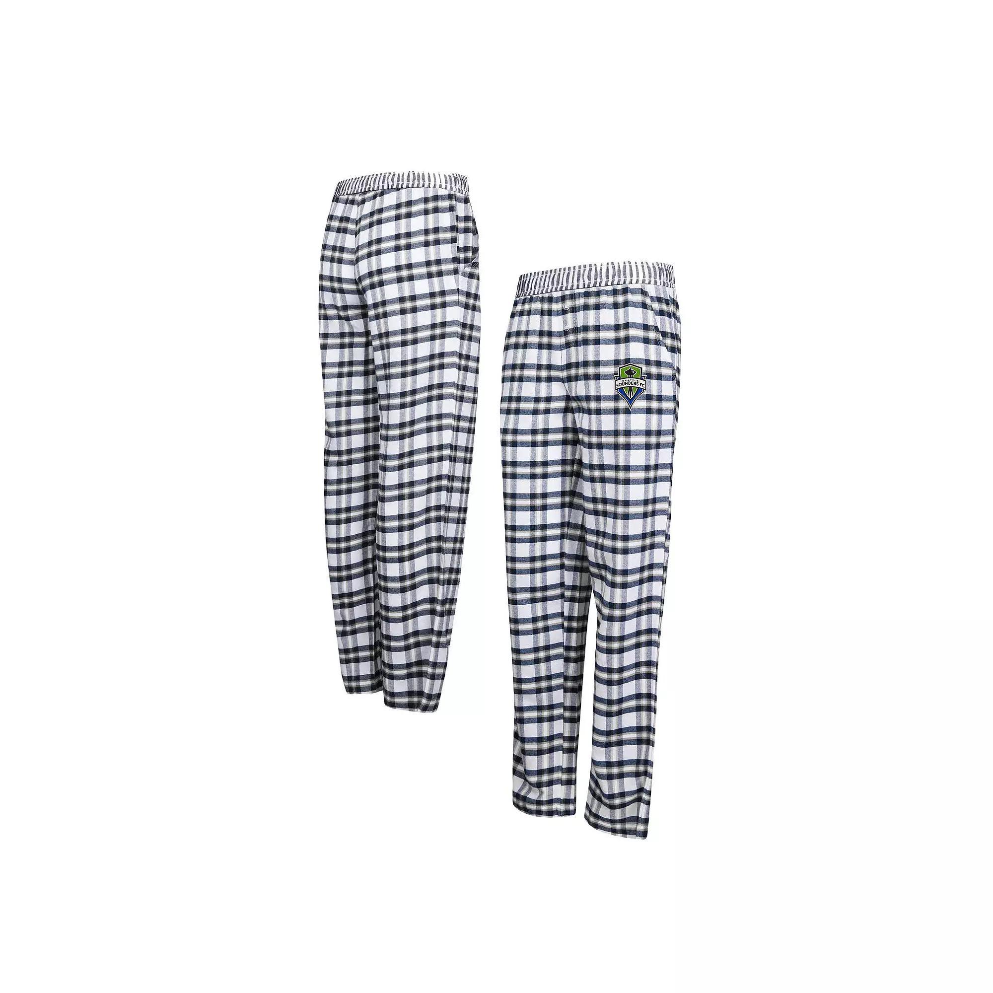 Women's Concepts Sport Navy Seattle Sounders FC Sienna Flannel Pants,  Product Image