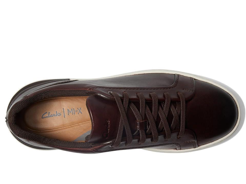 Clarks CourtLite Move (Dark Tan Leather) Men's Shoes Product Image