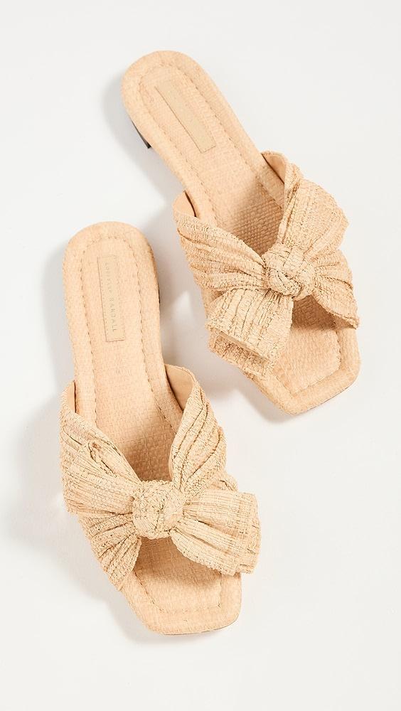 Loeffler Randall Daphne Pleated Knot Flat Sandals | Shopbop Product Image