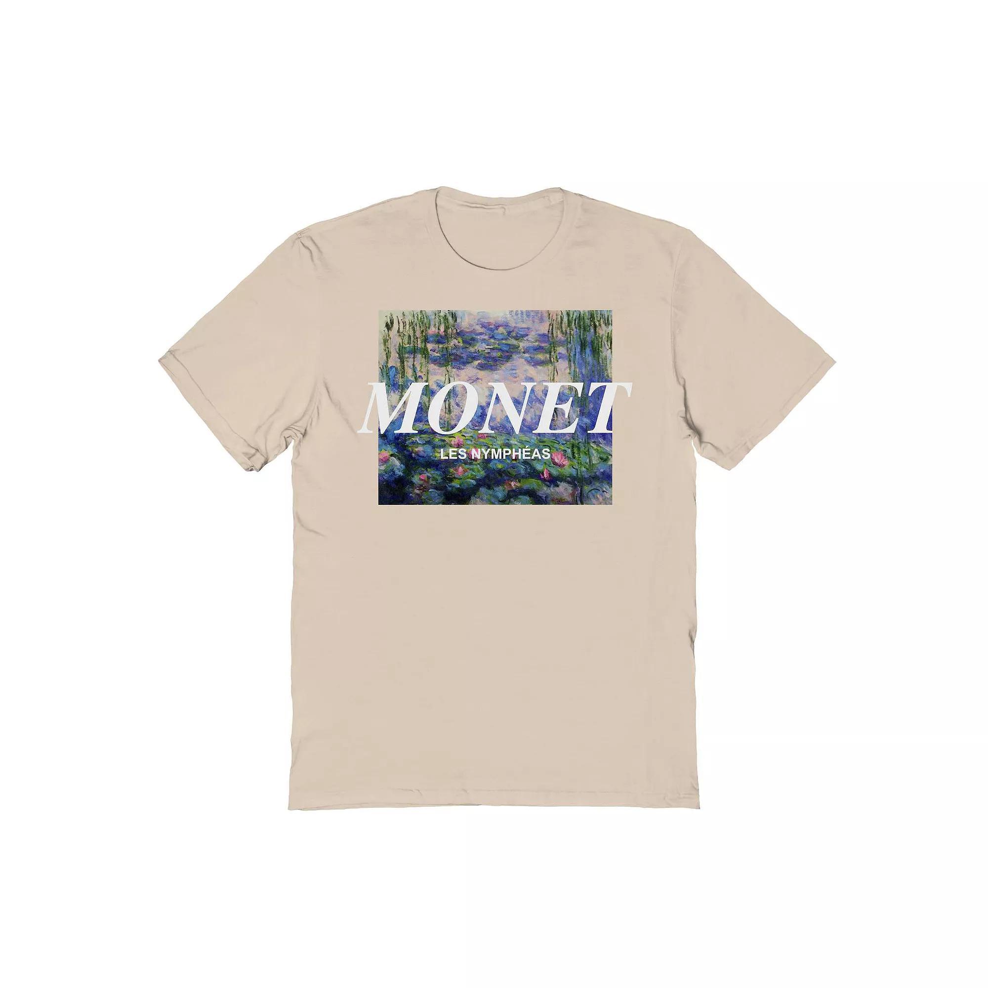 Mens Fine Art - Monet Lillies Distressed Graphic Tee Product Image