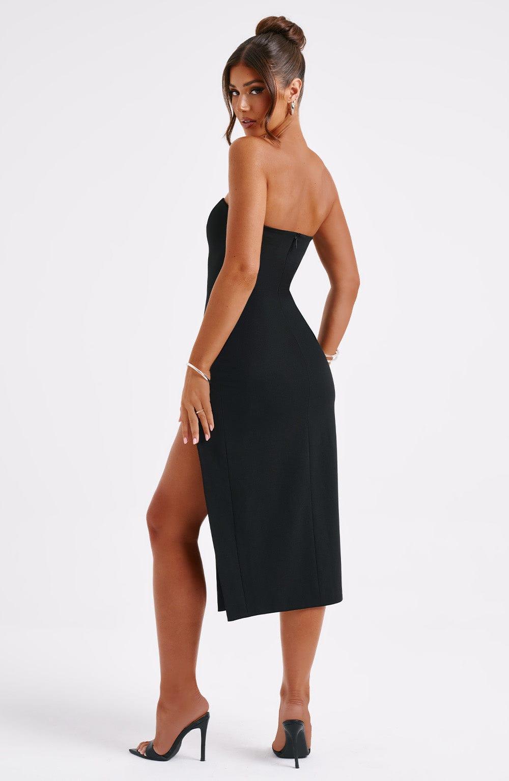 Emmaline Midi Dress - Black Product Image