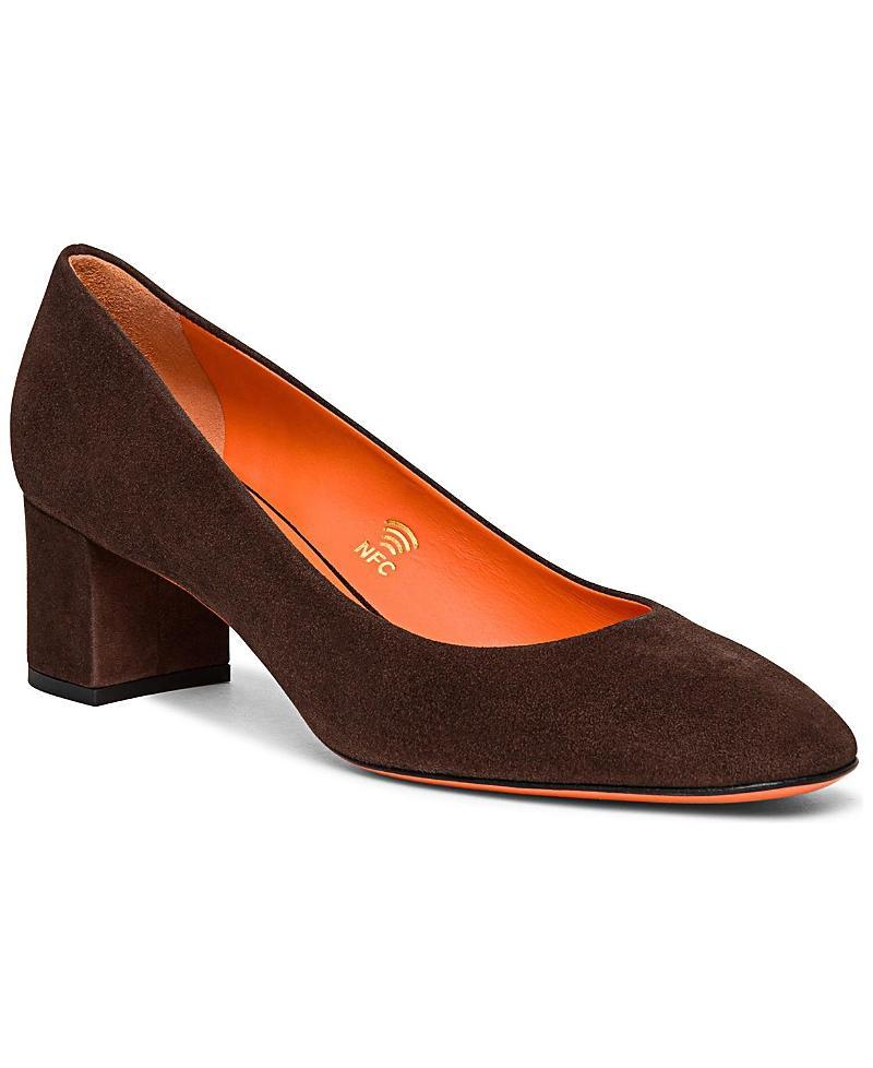 Womens Power 50MM Leather Block-Heel Pumps Product Image
