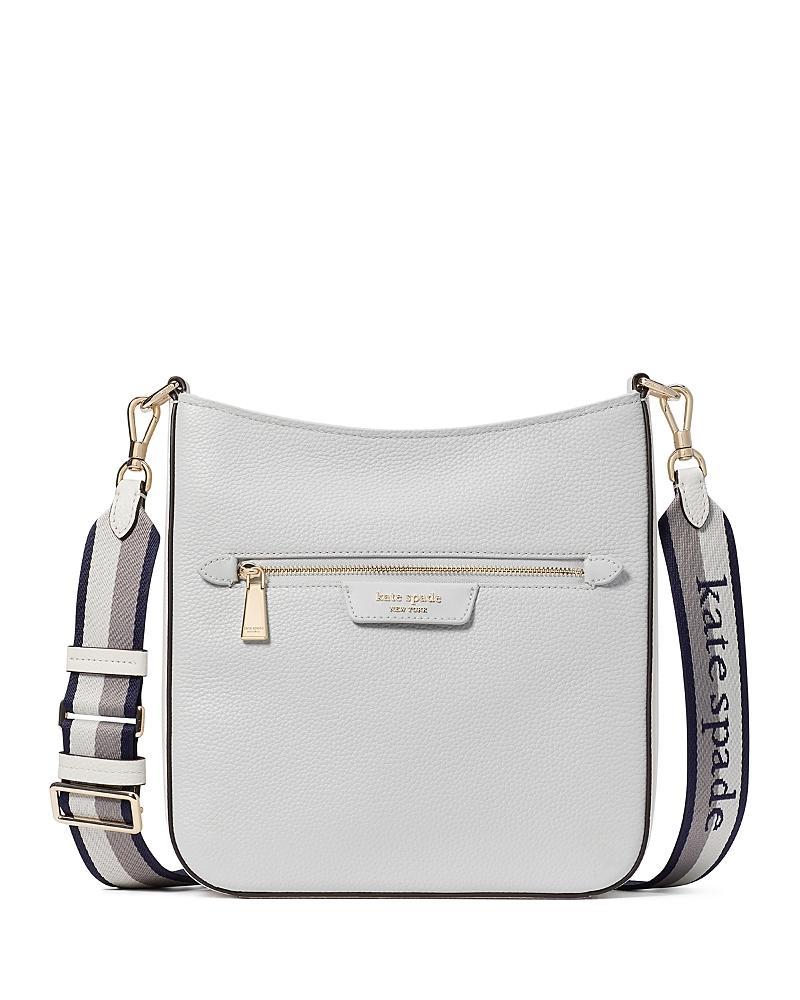 kate spade new york Hudson Color Blocked Pebble Leather Messenger Crossbody Product Image