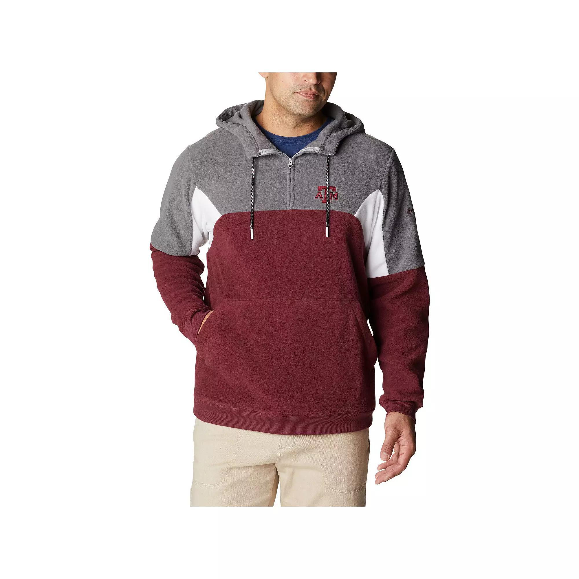 Men's Columbia Maroon Texas A&M Aggies Lodge Quarter-Zip Hoodie,  Product Image
