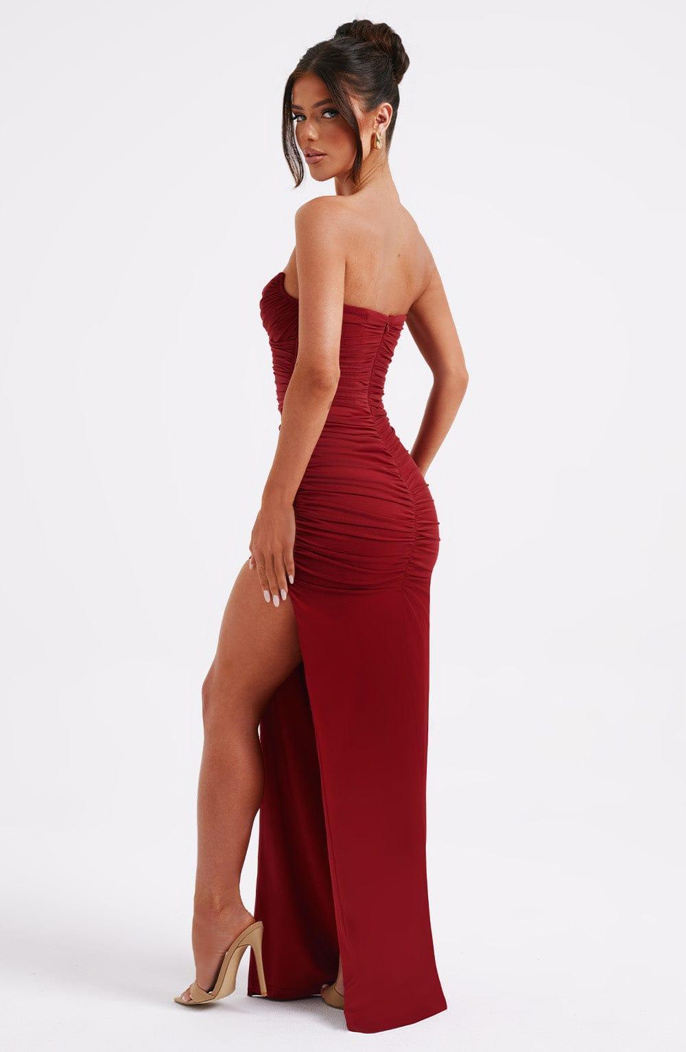 Giovanna Maxi Dress - Wine Product Image