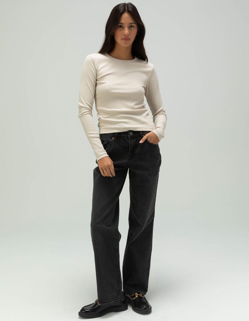 VERO MODA Chloe Womens Long Sleeve Top - OATMEAL Product Image